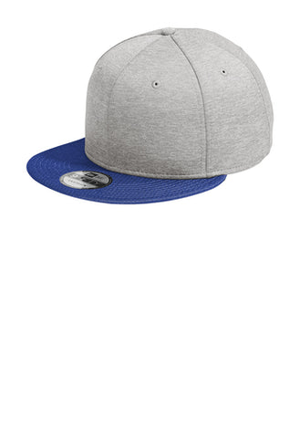 New Era ® Shadow Heather Striped Flat Bill Snapback Cap - Shadow Heather/ Royal