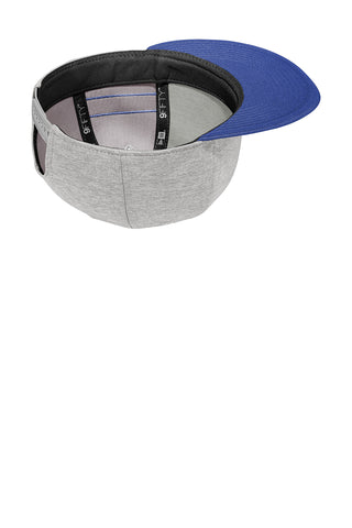 New Era ® Shadow Heather Striped Flat Bill Snapback Cap - Shadow Heather/ Royal