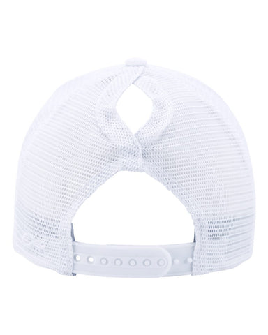 Infinity Her "Charlie" Trucker Cap - White / White