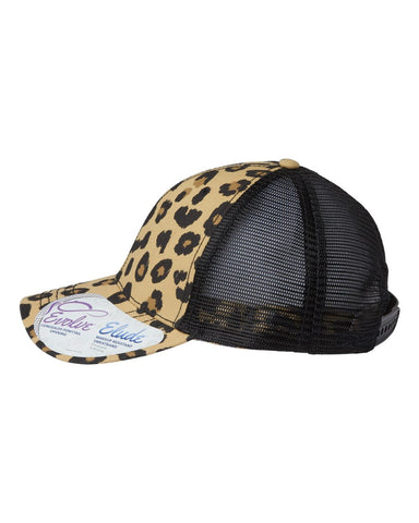Infinity Her "Charlie" Trucker Cap - Leopard/Black