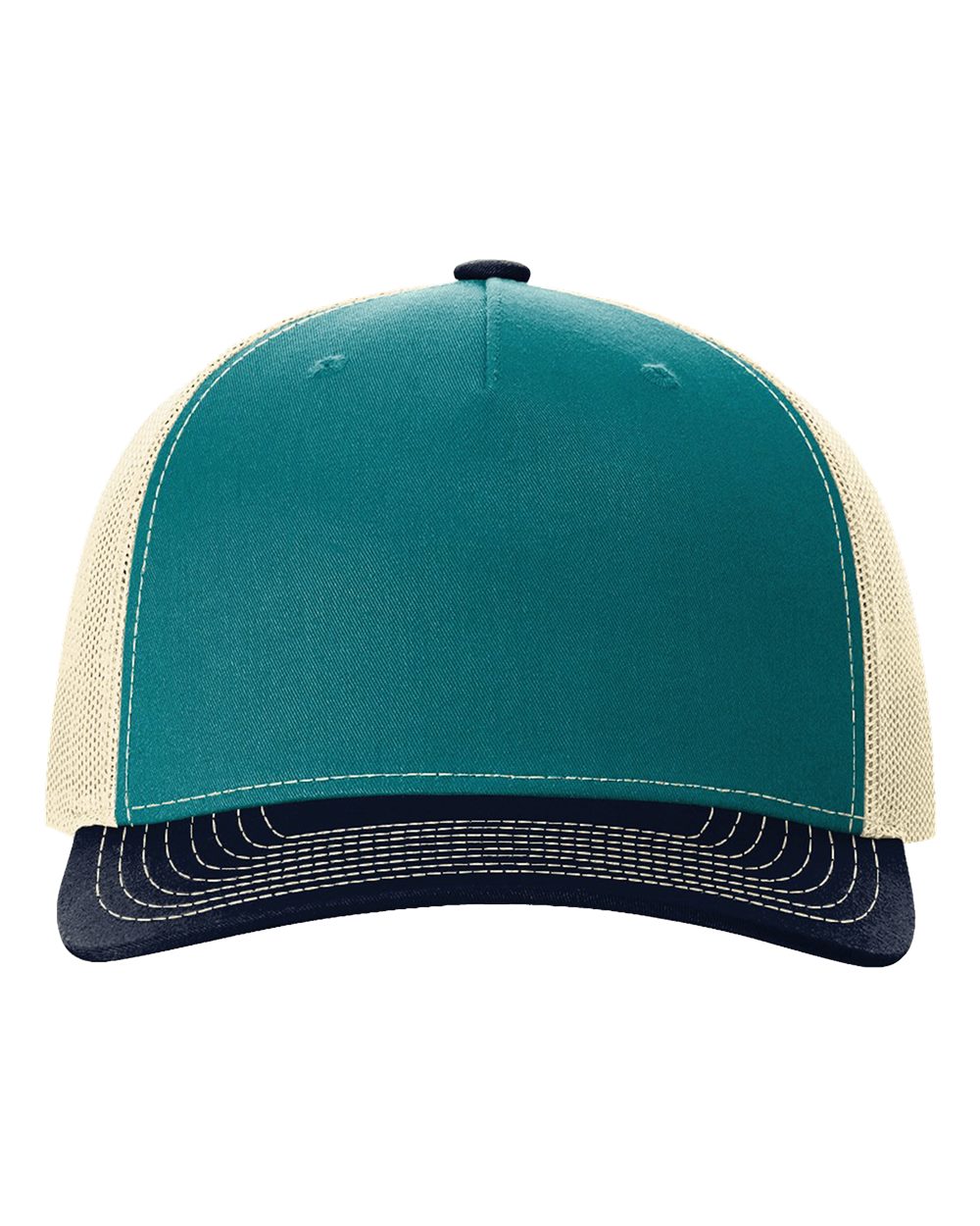 Richardson - Five-Panel Trucker Cap - Blue / Teal / Birch