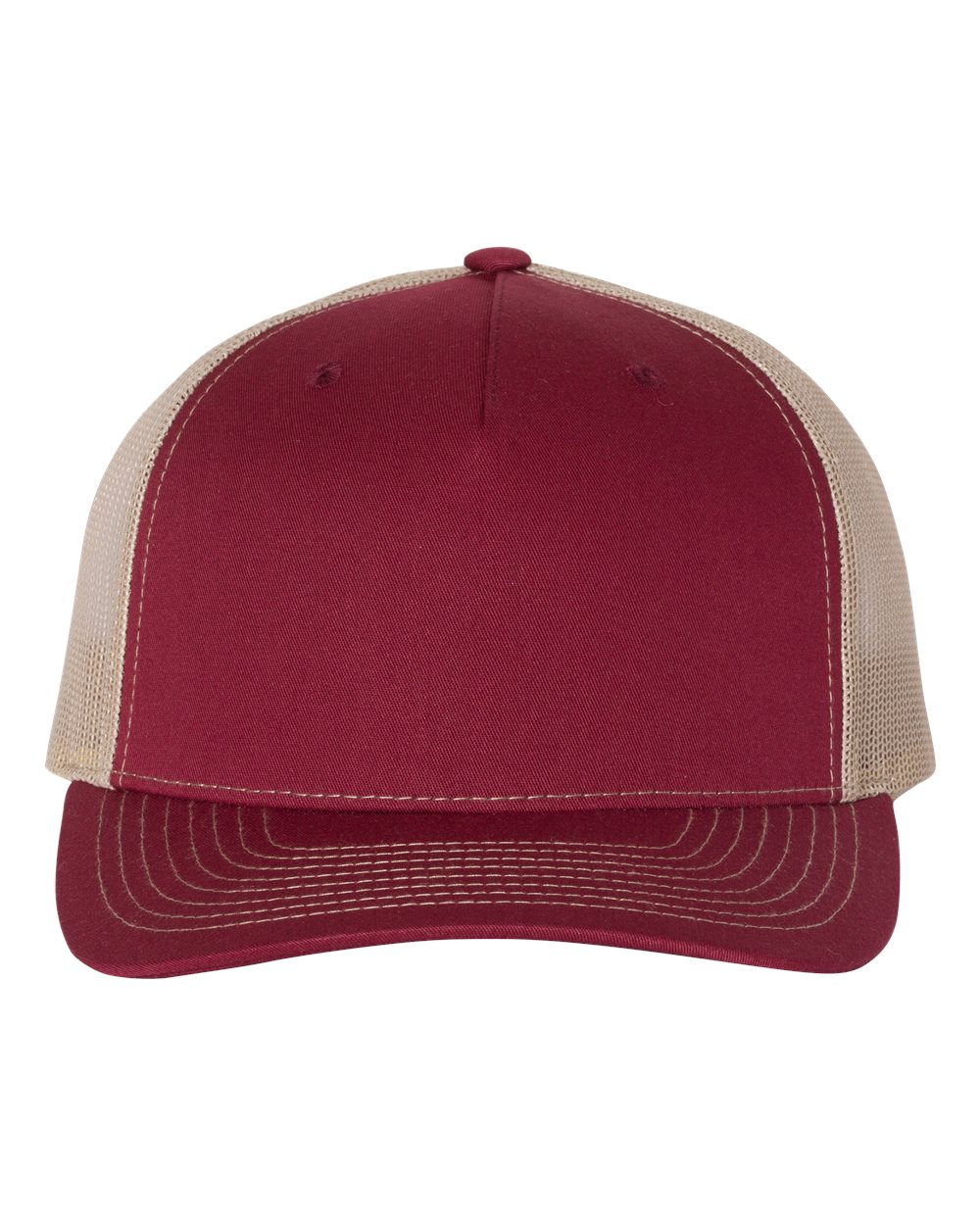 Richardson - Five-Panel Trucker Cap - Cardinal / Tan