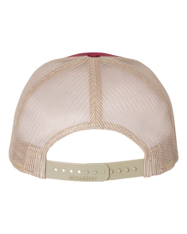 Richardson - Five-Panel Trucker Cap - Cardinal / Tan