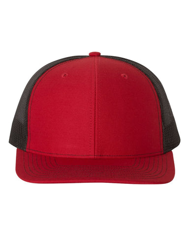 Richardson - Snapback Trucker Cap - Red / Black