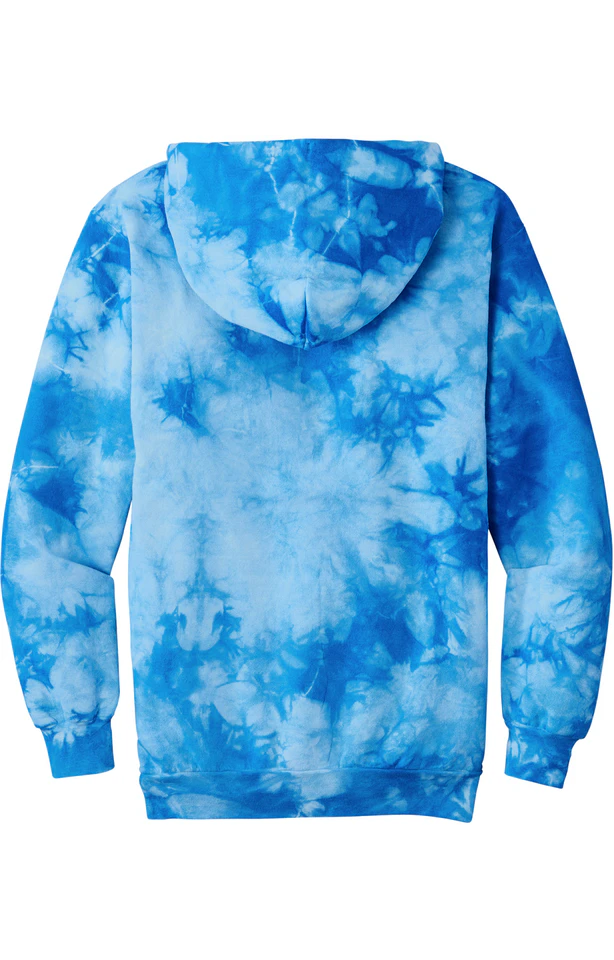 Port & Company® Crystal Tie-Dye Pullover Hoodie - Sky Blue