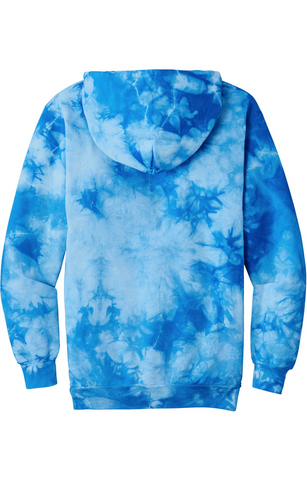 Port & Company® Crystal Tie-Dye Pullover Hoodie - Sky Blue