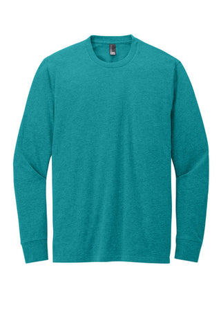 DT109 - District® Perfect Blend® CVC Long Sleeve Tee - Heathered Teal