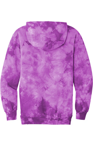 Port & Company® Crystal Tie-Dye Pullover Hoodie - Purple