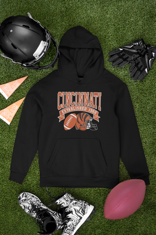 Embroidered Cincinnati Football Hoodie
