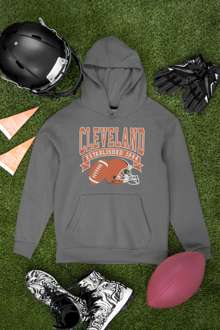 Embroidered Cleveland Football Hoodie