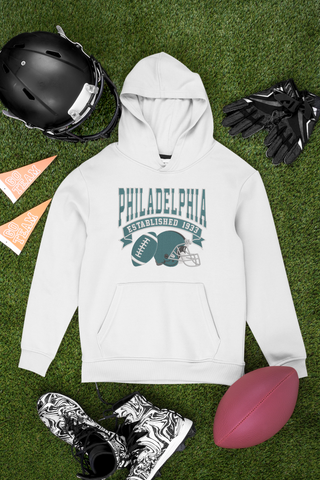 Embroidered Philadelphia Football Hoodie