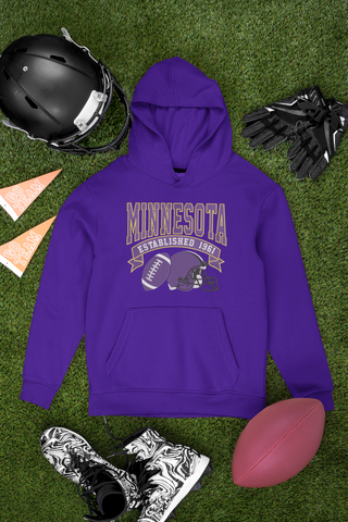 Embroidered Minnesota Football Hoodie