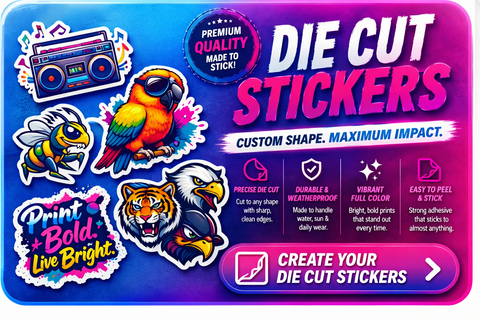 Fresh Printz Custom Die‑Cut Stickers – Precision, Personality & Premium Quality