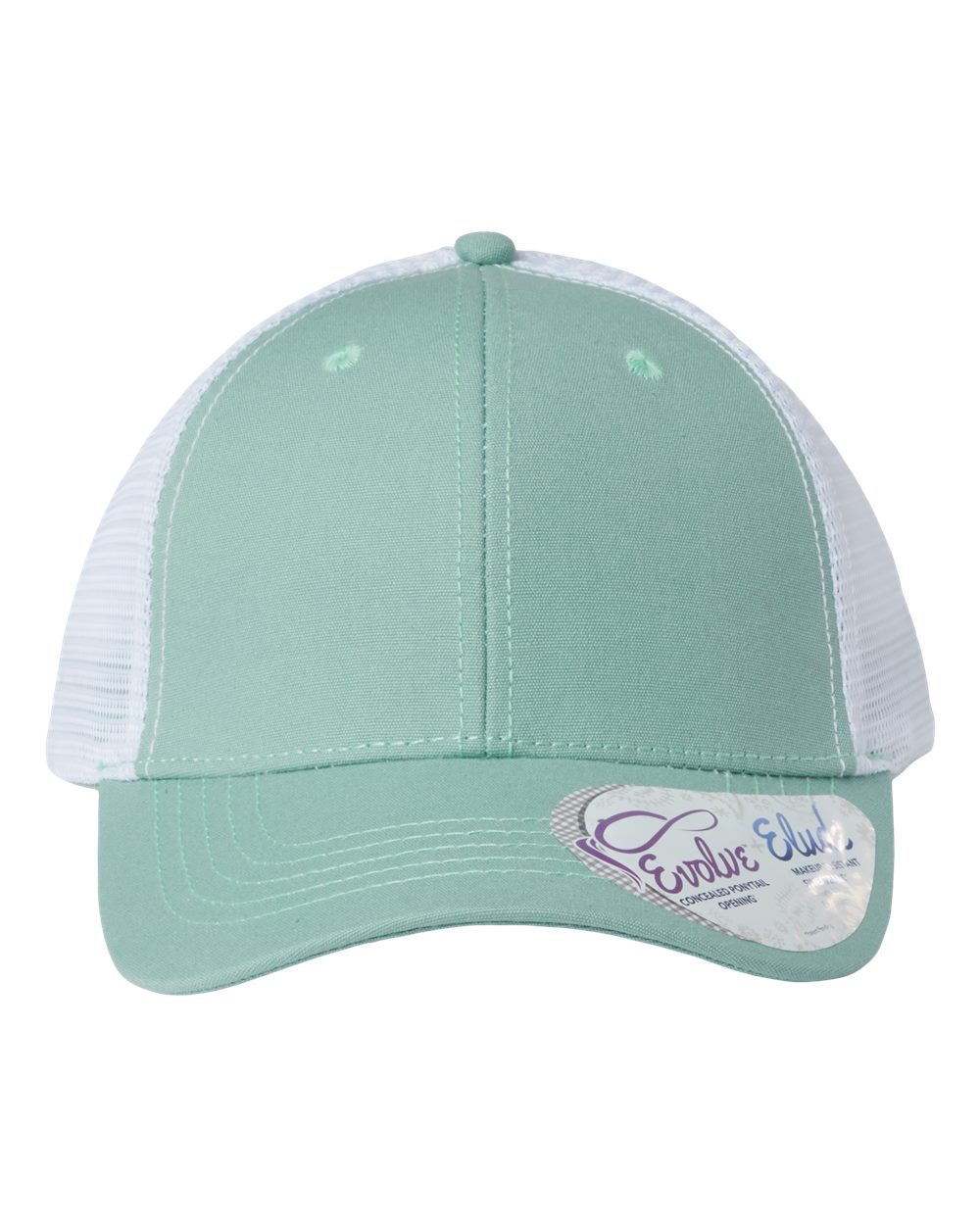Infinity Her "Charlie" Trucker Cap - Seafoam / White