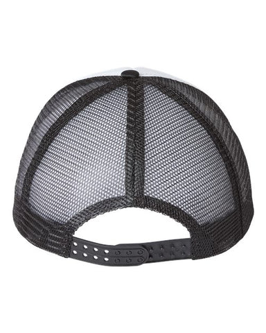 Valucap - Foam Mesh-Back Trucker Cap - White / Black