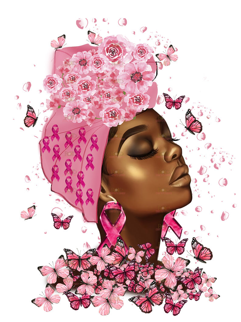 DTF Screen Print Image - Strength in Pink