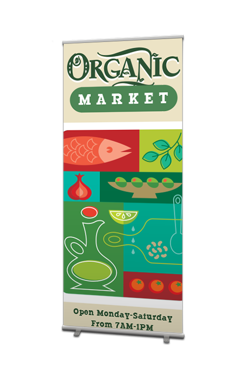 Print my Banner - 34"x79" Banner w/ stand