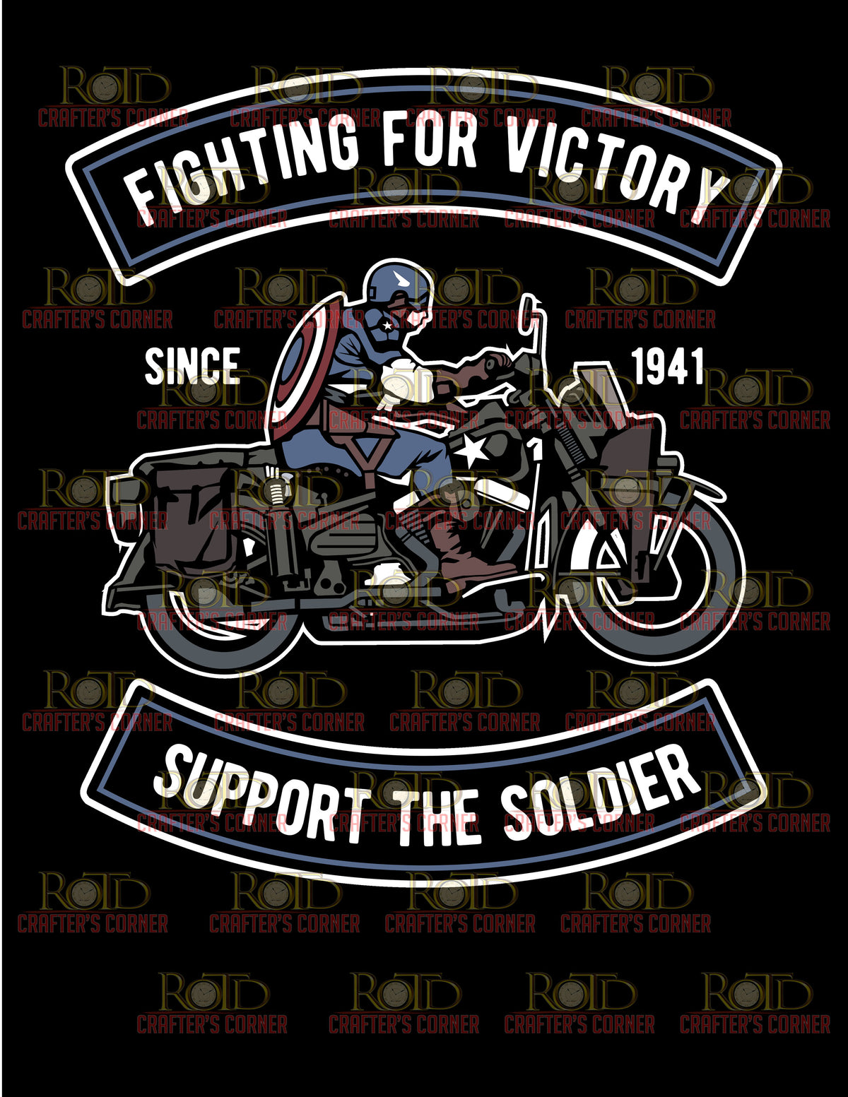 DTF Screen Print Image - American Cycle