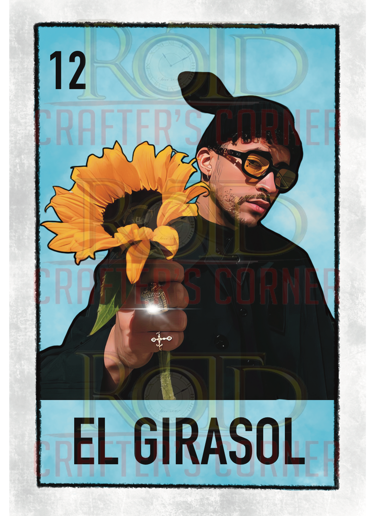 DTF Screen Print Image - 12 El Girasol