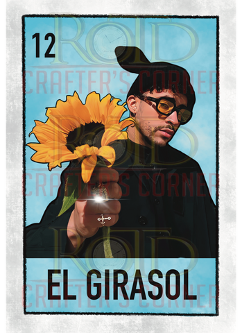 DTF Screen Print Image - 12 El Girasol