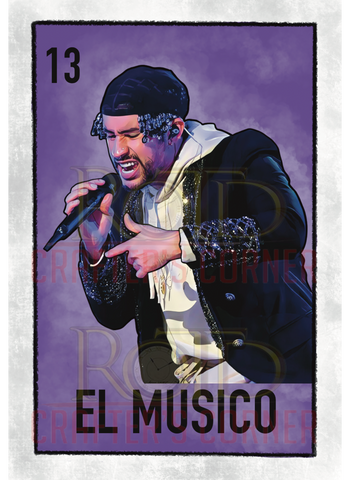 DTF Screen Print Image - 13 El Musico