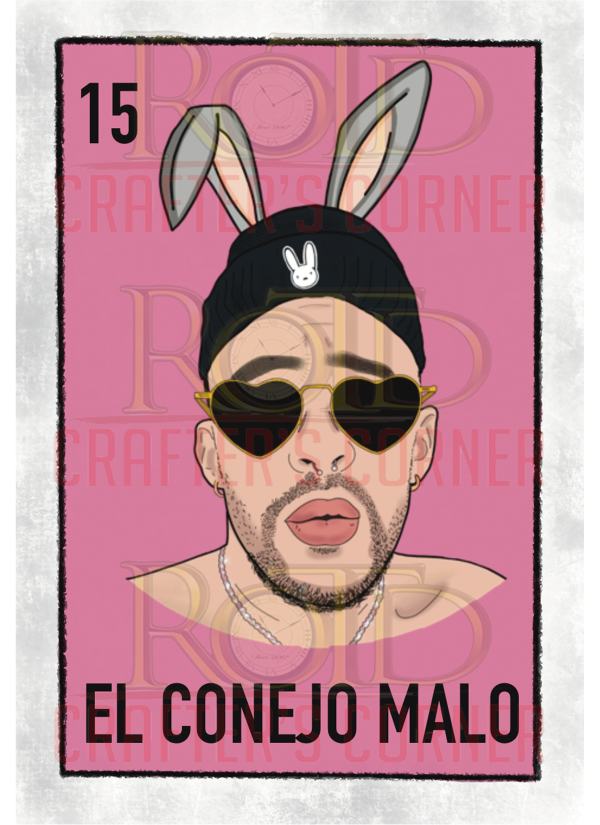 DTF Screen Print Image - 15 El Conejo Malo