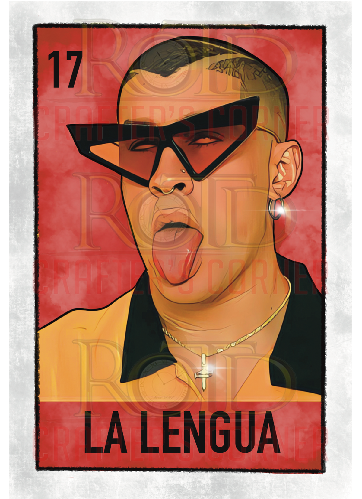 DTF Screen Print Image - 17 La Lengua