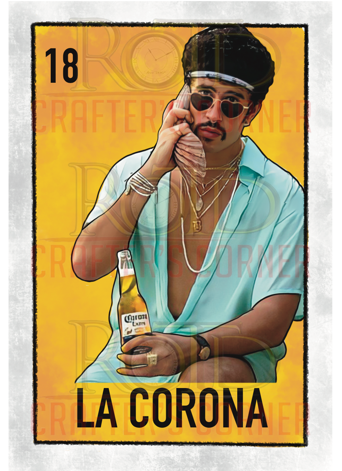 DTF Screen Print Image - 18 La Corona
