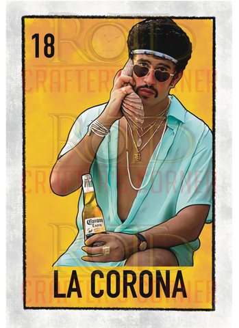 DTF Screen Print Image - 18 La Corona