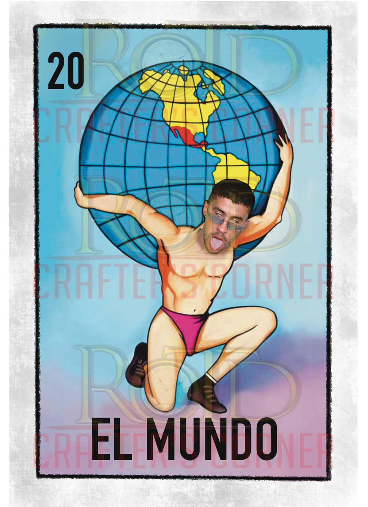 DTF Screen Print Image - 20 El Mundo