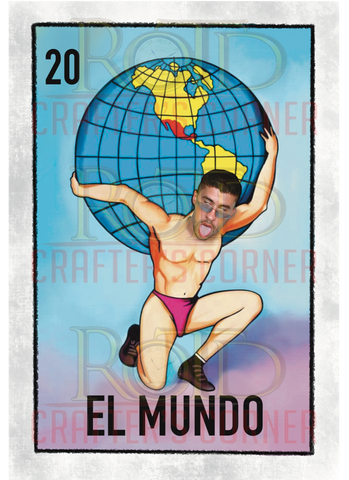 DTF Screen Print Image - 20 El Mundo