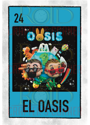 DTF Screen Print Image - 24 El Oasis