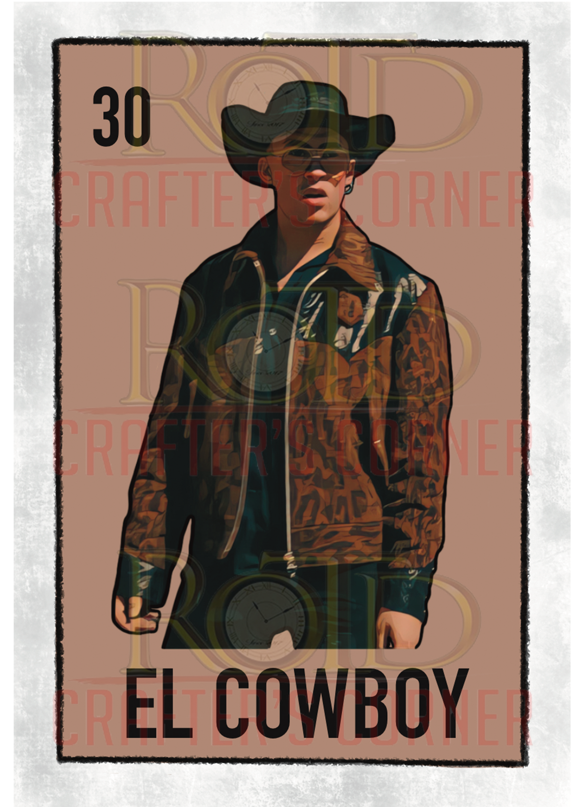 DTF Screen Print Image - 30 El Cowboy