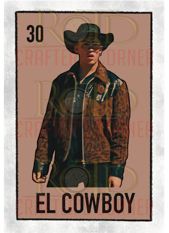 DTF Screen Print Image - 30 El Cowboy