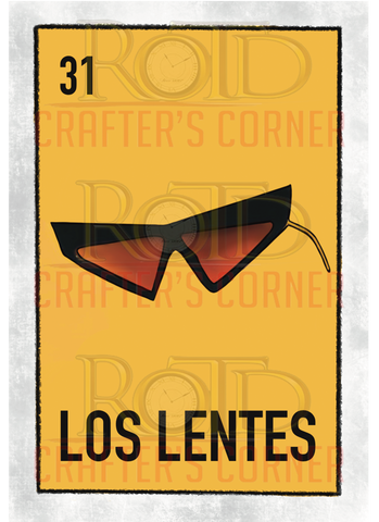 DTF Screen Print Image - 31 Los Lentes