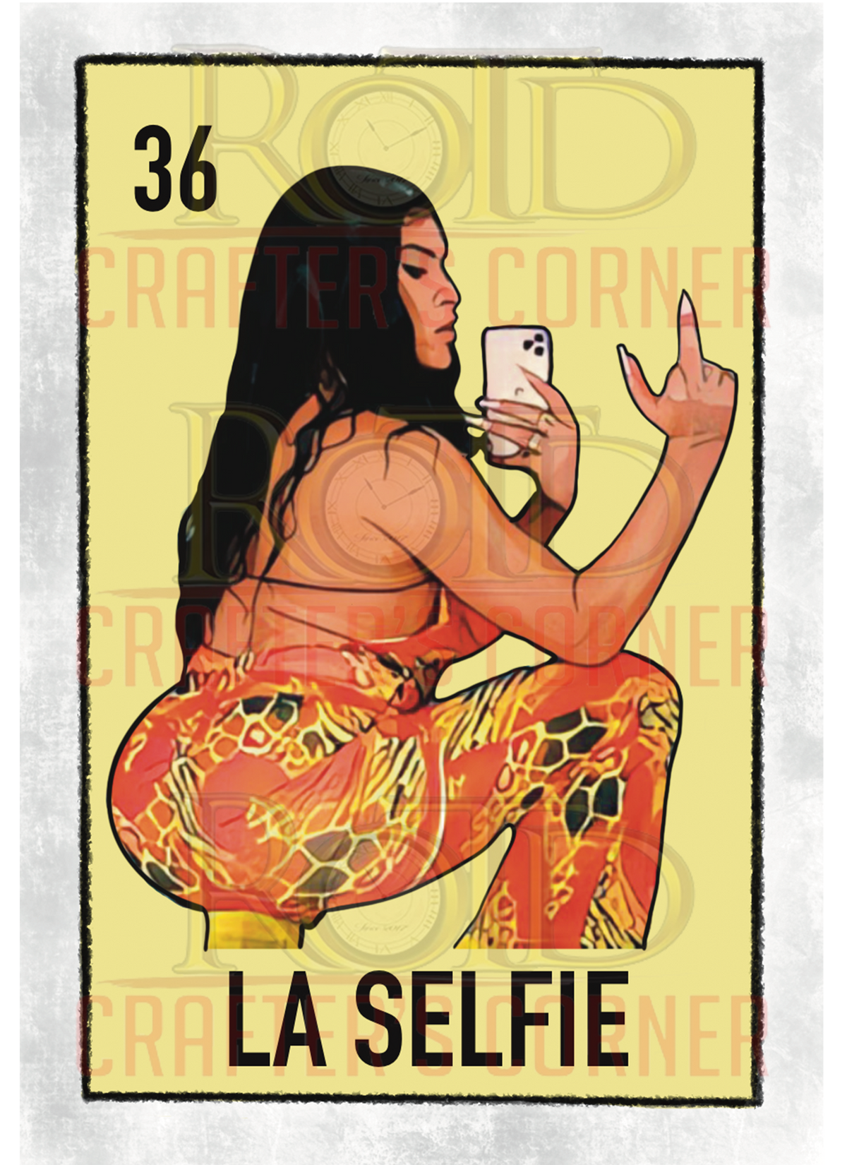DTF Screen Print Image - 36 La Selfie