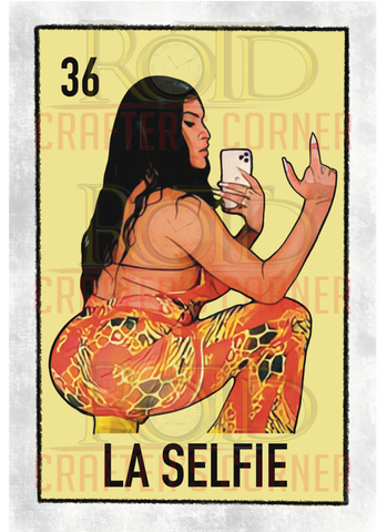 DTF Screen Print Image - 36 La Selfie