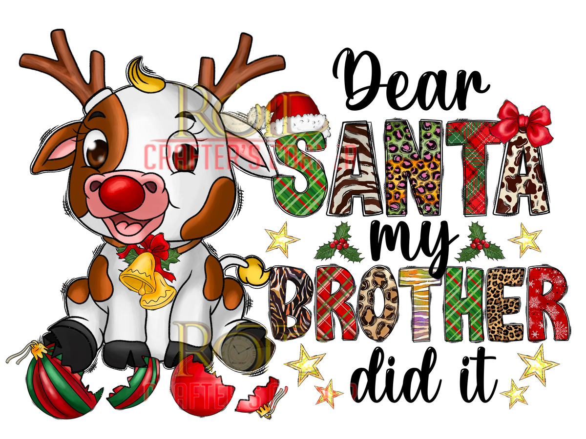 Dear Santa, My Brother Did It