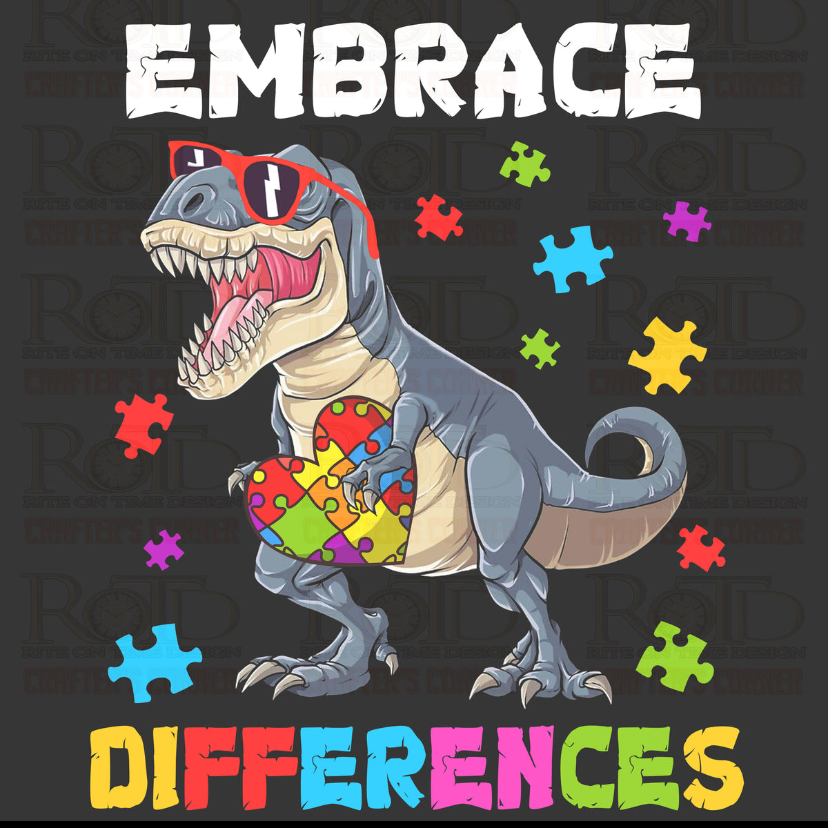 DTF Screen Print Image - Embrace Differences