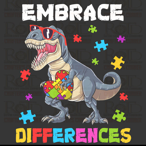 DTF Screen Print Image - Embrace Differences