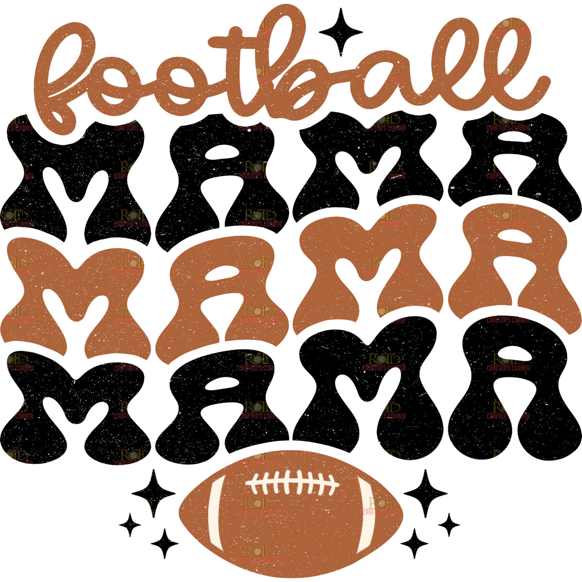 DTF Screen Print Image - Football Mama