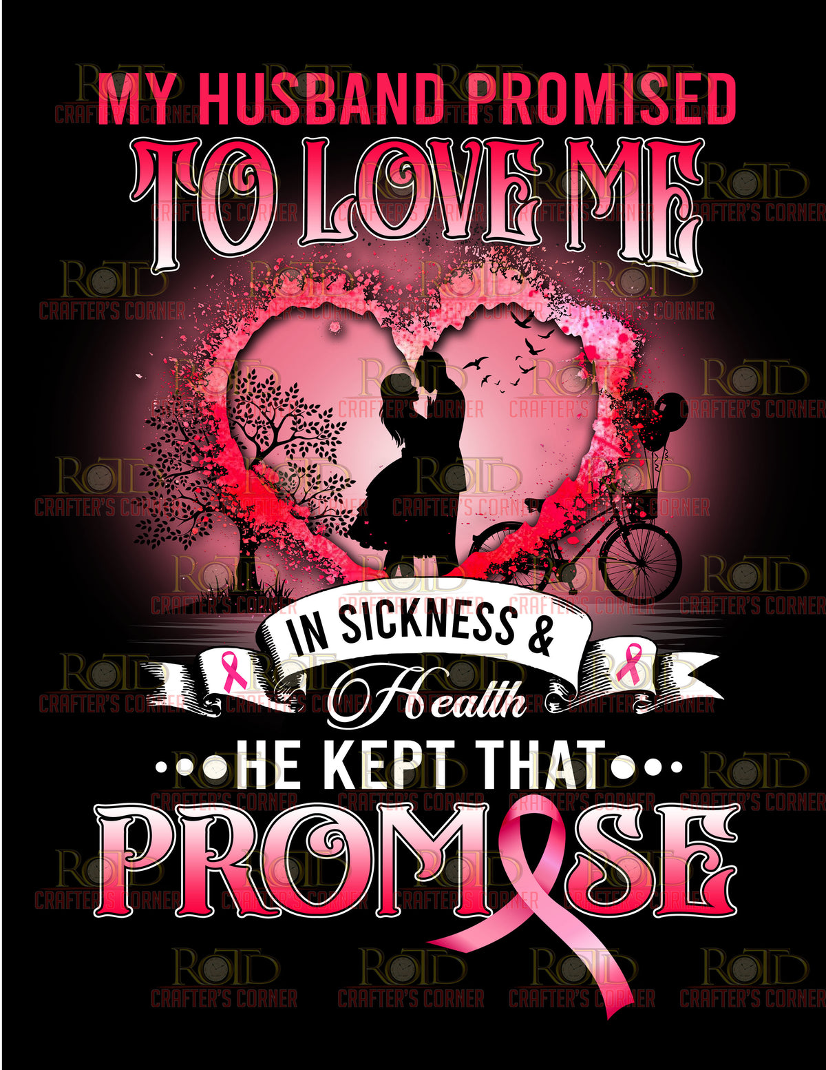 DTF Screen Print Image - My Husband Promised Me