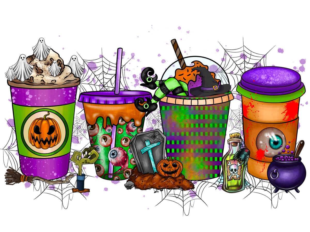 DTF Screen Print Image - Halloween Sta*Bucks