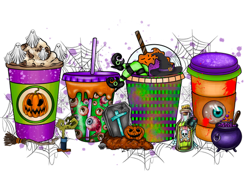 DTF Screen Print Image - Halloween Sta*Bucks