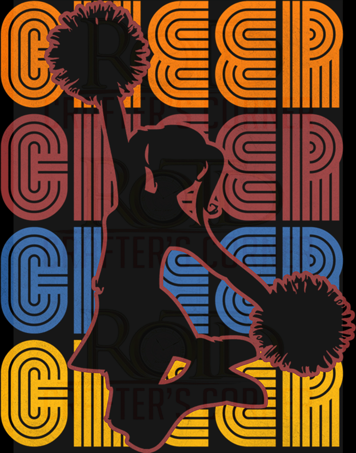 DTF Screen Print Image - Retro Cheer (36)