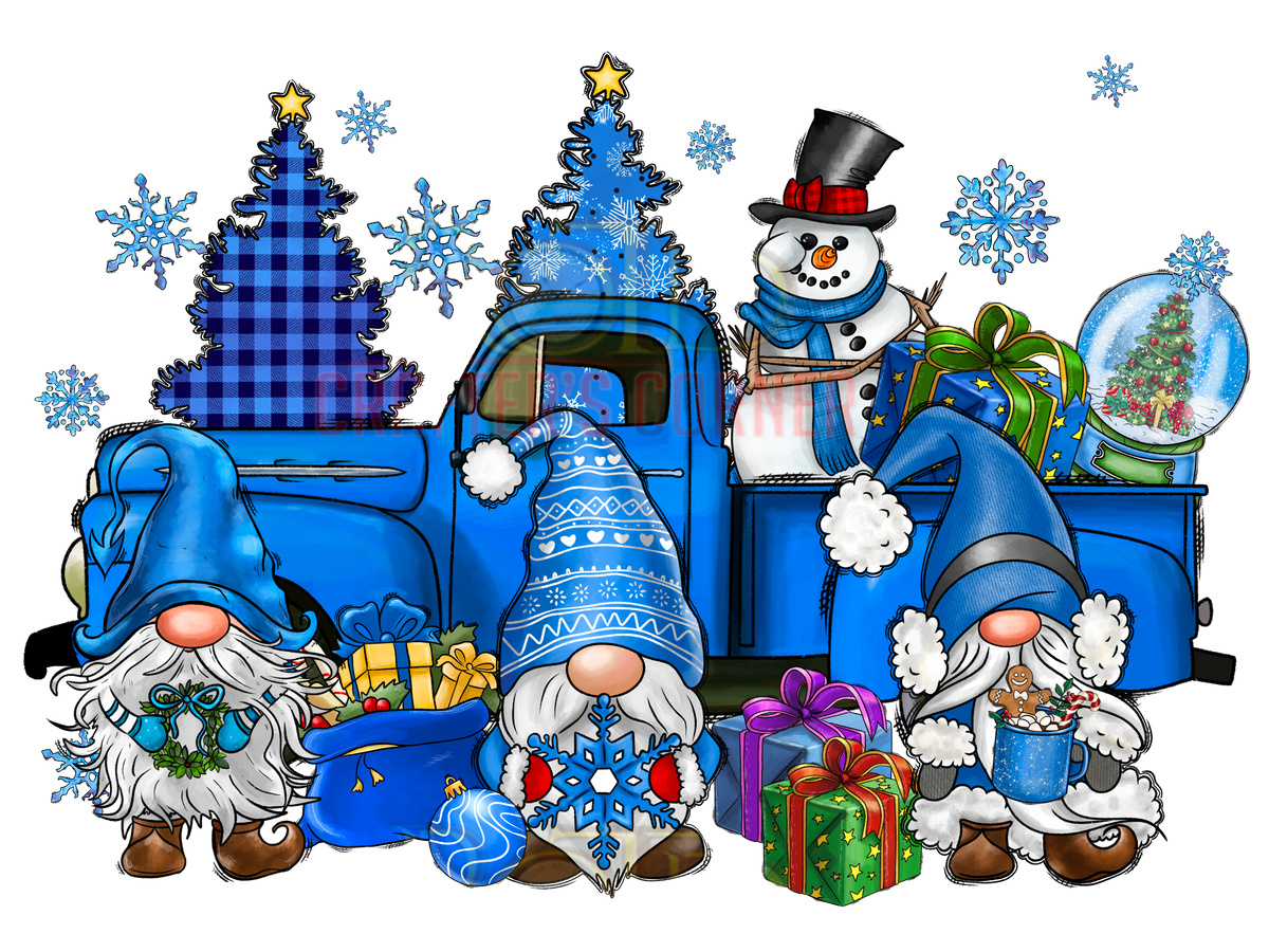 DTF Screen Print Image - SnowGnome Truck