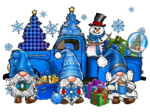 DTF Screen Print Image - SnowGnome Truck