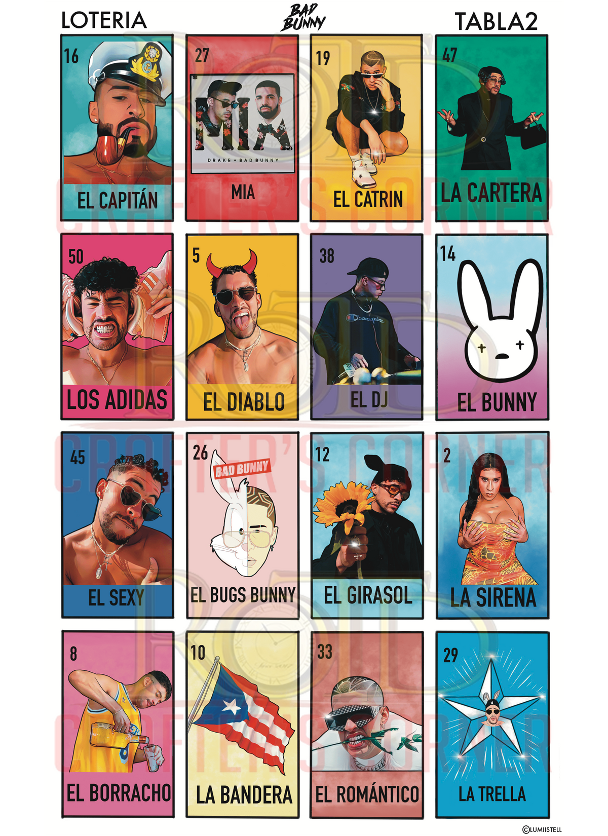 DTF Screen Print Image - Tabla 2