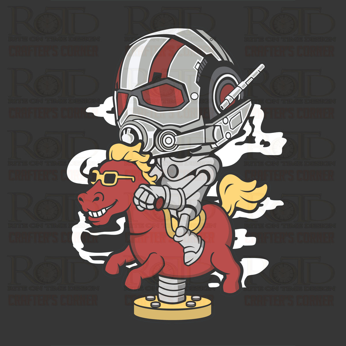 DTF Screen Print Image - Antman Hobby Horse