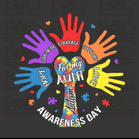 DTF Screen Print Image - Autism Awareness Day